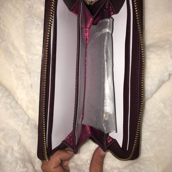 Kate Spade - Large Zipper Wallet, Mulledwine - Picture 5 of 5